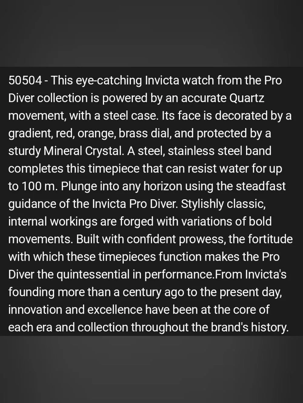 NEW ⌚️ Invicta Pro Diver Kromatyk Men's Watch - 43mm. Steel 50504 Sunray Red